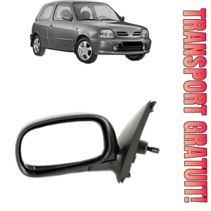 Oglinda Stanga NISSAN MICRA II (K11) din 1992 - 2003, Auto, Reglaj mecanic, Completa