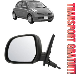 Oglinda Stanga NISSAN MICRA III (K12) din 2002 - 2010, Auto, Reglaj mecanic, Completa
