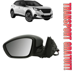 Oglinda Stanga PEUGEOT 2008 II (UD_, US_, UY_, UJ_, UR_, UC_) din 2019 - 2023, Auto, Reglaj electric, Completa