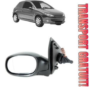 Oglinda Stanga PEUGEOT 206 Van din 2001 - 2009, Auto, Reglaj mecanic, Completa