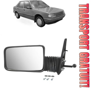 Oglinda Stanga PEUGEOT 309 Hatchback Van (10S, 3S) din 1985 - 1993, Auto, Reglaj mecanic, Completa
