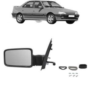 Oglinda Stanga PEUGEOT 405 I (15B) din 1987 - 1992, Auto, Reglaj mecanic, Completa - Img 2