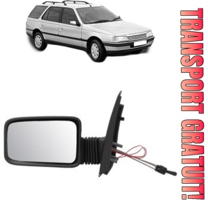 Oglinda Stanga PEUGEOT 405 I Break (15E) din 1988 - 1992, Auto, Reglaj mecanic, Completa
