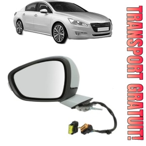Oglinda Stanga PEUGEOT 508 I (8D_) din 2010 - 2018, Auto, Reglaj electric, Completa