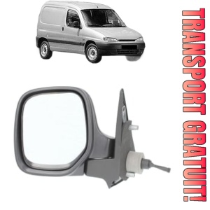 Oglinda Stanga PEUGEOT PARTNER Box Body/MPV (5_, G_) din 1996 - 2015, Auto, Reglaj mecanic, Completa