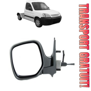 Oglinda Stanga PEUGEOT PARTNER Platform/Chassis (5_, G_) din 1997 - 2008, Auto, Reglaj mecanic, Completa