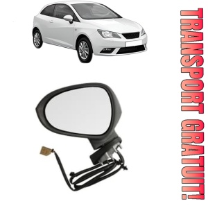 Oglinda Stanga SEAT IBIZA IV SC (6J1, 6P5) din 2008 - 2016, Auto, Reglaj electric, Completa