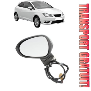 Oglinda Stanga SEAT IBIZA IV SC (6J1, 6P5) din 2008 - 2016, Auto, Reglaj electric, Completa