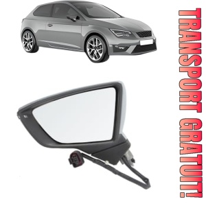 Oglinda Stanga SEAT LEON SC (5F5) din 2013 - 2018, Auto, Reglaj electric, Completa