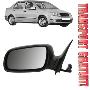 Oglinda Stanga SKODA FABIA I Saloon (6Y3) din 1999 - 2007, Auto, Reglaj electric, Completa