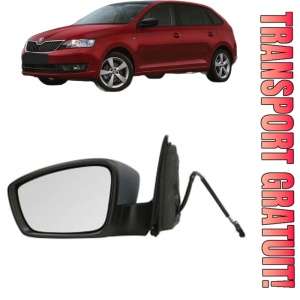 Oglinda Stanga SKODA RAPID Spaceback (NH1) din 2012 - 2019, Auto, Reglaj electric, Completa