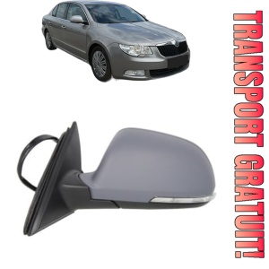 Oglinda Stanga SKODA SUPERB II (3T4) din 2008 - 2015, Auto, Reglaj electric, Completa