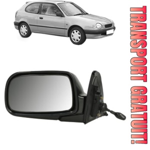 Oglinda Stanga TOYOTA COROLLA Compact (_E11_) din 1997 - 2002, Auto, Reglaj mecanic, Completa