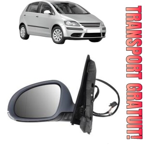 Oglinda Stanga Volkswagen GOLF PLUS V (5M1, 521) din 2004 - 2013, Auto, Reglaj electric, Completa