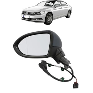 Oglinda Stanga Volkswagen PASSAT B8 (3G2, CB2) din 2014 - 2024, Auto, Reglaj electric, Completa - Img 2