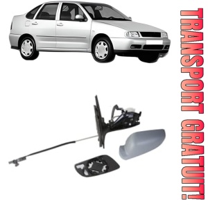 Oglinda Stanga Volkswagen POLO III CLASSIC (6V2) din 1995 - 2002, Auto, Reglaj mecanic, Completa