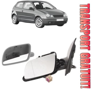 Oglinda Stanga Volkswagen POLO IV (9N_, 9A_) din 2001 - 2009, Auto, Reglaj electric, Completa