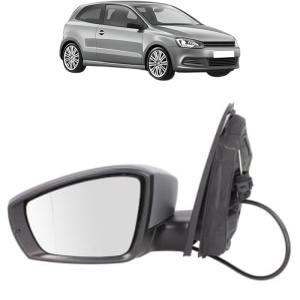 Oglinda Stanga Volkswagen POLO V (6R1, 6C1) din 2009 - 2022, Auto, Reglaj mecanic, Completa - Img 2