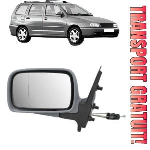 Oglinda Stanga Volkswagen POLO Variant (6V5) din 1997 - 2001, Auto, Reglaj mecanic, Completa