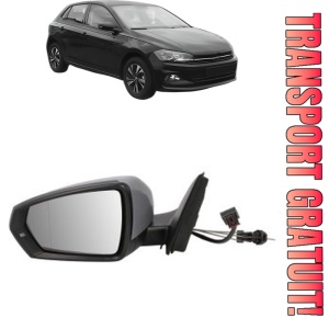 Oglinda Stanga Volkswagen POLO VI (AW1, BZ1, AE1) din 2017 - 2021, Auto, Reglaj mecanic, Completa