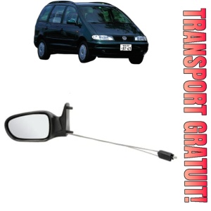Oglinda Stanga Volkswagen SHARAN Box Body/MPV (7M_) din 1996 - 2010, Auto, Reglaj mecanic, Completa