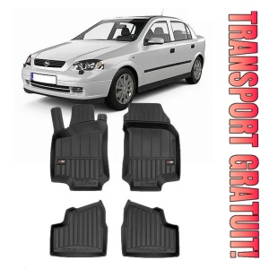 Opel Astra G Din 1998 - 2009, Hatchback , Set Covorase Auto Tip Tavita Premium 3D, din cauciuc