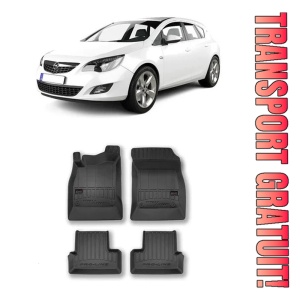 Opel Astra J, Hatchback, Din 10.2009 - 10.2015 , Set Covorase Auto Tip Tavita Premium 3D, din cauciuc