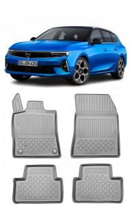 Opel Astra L Phev Din 01.2022 - Prezent, Hatchback , Set Covorase Auto Tip Tavita Premium 3D, din cauciuc accesorii pentru autoturismul tau - masina v163532