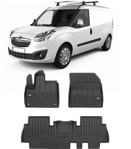 Opel Combo E, Van, Din 06.2018 - Prezent , Set Covorase Auto Tip Tavita Premium 3D, din cauciuc accesorii pentru autoturismul tau - masina v171009