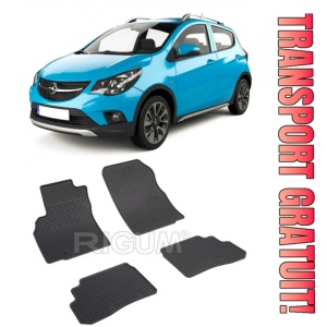 Opel Karl, Hatchback, fabricat din 05.2015 - 06.2019, set covorase auto dedicate, din cauciuc 100% Premium