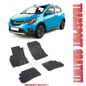 Opel Karl, Hatchback, fabricat din 05.2015 - 06.2019, set covorase auto dedicate, din cauciuc 100% Premium - Transport Gratuit