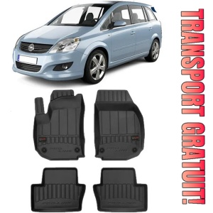 Opel Zafira B, Van, Din 05.2005 - 2014 , Set Covorase Auto Tip Tavita Premium 3D, din cauciuc