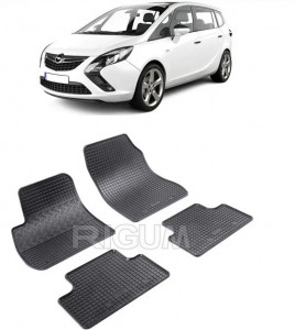 Opel Zafira C, Van, fabricat din 01.2012 - 07.2019, 5 Locuri, set covorase auto dedicate, din cauciuc 100% Premium accesorii pentru autoturismul tau - masina v160310
