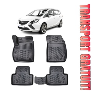 Opel Zafira Tourer C 2011-2019 Set 4 covorase auto din cauciuc tip tavita premium line 3D