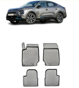Peugeot 2008 II, Suv, Din 01.2020 - Prezent , Set Covorase Auto Tip Tavita Premium 3D, din cauciuc accesorii pentru autoturismul tau - masina v170680