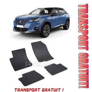 Peugeot 2008 II, Suv, fabricat din 01.2020 - Prezent, set covorase auto dedicate, din cauciuc 100% Premium - Transport Gratuit
