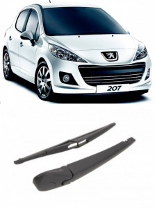 Peugeot 207 Brat stergator pentru luneta spate cu lamela 315 mm, compatibil cu Peugeot 207 Hatchback fabricat intre 2007-2013, calitate extra accesorii pentru autoturismul tau - masina v91616