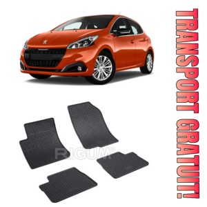 Peugeot 208 I, Hatchback, fabricat din 03.2012 - 05.2019, set covorase auto dedicate, din cauciuc 100% Premium