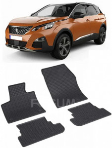 Peugeot 3008 II PhEV, Suv, fabricat din 09.2019 - Prezent, set covorase auto dedicate, din cauciuc 100% Premium accesorii pentru autoturismul tau - masina v153658