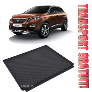 Peugeot 3008 Tavita pentru portbagaj din cauciuc, compatibila Peugeot 3008 II PHEV fabricatie 09.2019 - prezent, caroserie suv