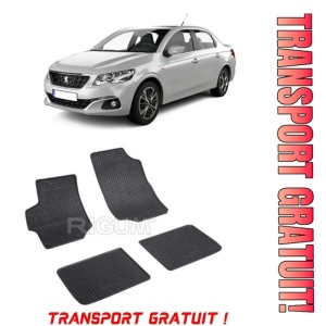 Peugeot 301, Sedan, fabricat din 02.2013 - Prezent, set covorase auto dedicate, din cauciuc 100% Premium - Transport Gratuit