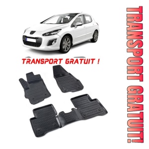 Peugeot 308 I 2008-2013 Set 4 covorase auto din cauciuc tip tavita premium line 3D - Transport Gratuit!