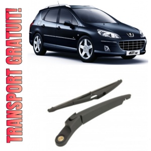 Peugeot 407 Brat stergator pentru luneta spate cu lamela 300 mm, compatibil cu Peugeot 407 Combi fabricat intre 2004-2010, calitate extra