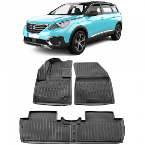 Peugeot 5008 (2017-) Set covorase auto cauciuc G.Modern Line 3D accesorii pentru autoturismul tau - masina v66826
