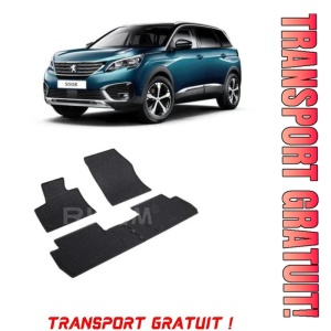 Peugeot 5008 I, Suv, fabricat din 05.2009 - 06.2017, set covorase auto dedicate, din cauciuc 100% Premium - Transport Gratuit
