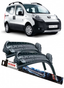 Peugeot Bipper Tepee Set 2 stergatoare parbriz Bosch Bosch Aerotwin 65 cm/47.5 cm compatibile cu Peugeot Bipper Tepee din 2008 (65 cm / 47.5 cm) accesorii pentru autoturismul tau - masina v123763