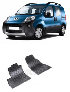 Peugeot Bipper, Van, fabricat din 06.2008 - 2017, 2 Locuri, set covorase auto dedicate, din cauciuc 100% Premium accesorii pentru autoturismul tau - masina v158381