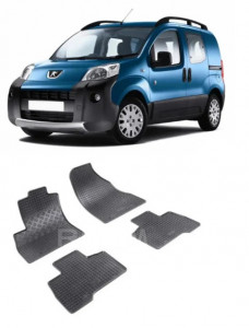 Peugeot Bipper, Van, fabricat din 06.2008 - 2017, 5 Locuri, set covorase auto dedicate, din cauciuc 100% Premium accesorii pentru autoturismul tau - masina v158516