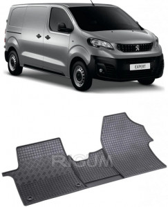 Peugeot Expert III, Van, fabricat din 01.2016 - Prezent, 2-3 Locuri, set covorase auto dedicate, din cauciuc 100% Premium accesorii pentru autoturismul tau - masina v159679