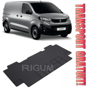 Peugeot Expert III, Van, fabricat din 01.2016 - Prezent, Rand 2, Masina Are 5 Locuri, set covorase auto dedicate, din cauciuc 100% Premium